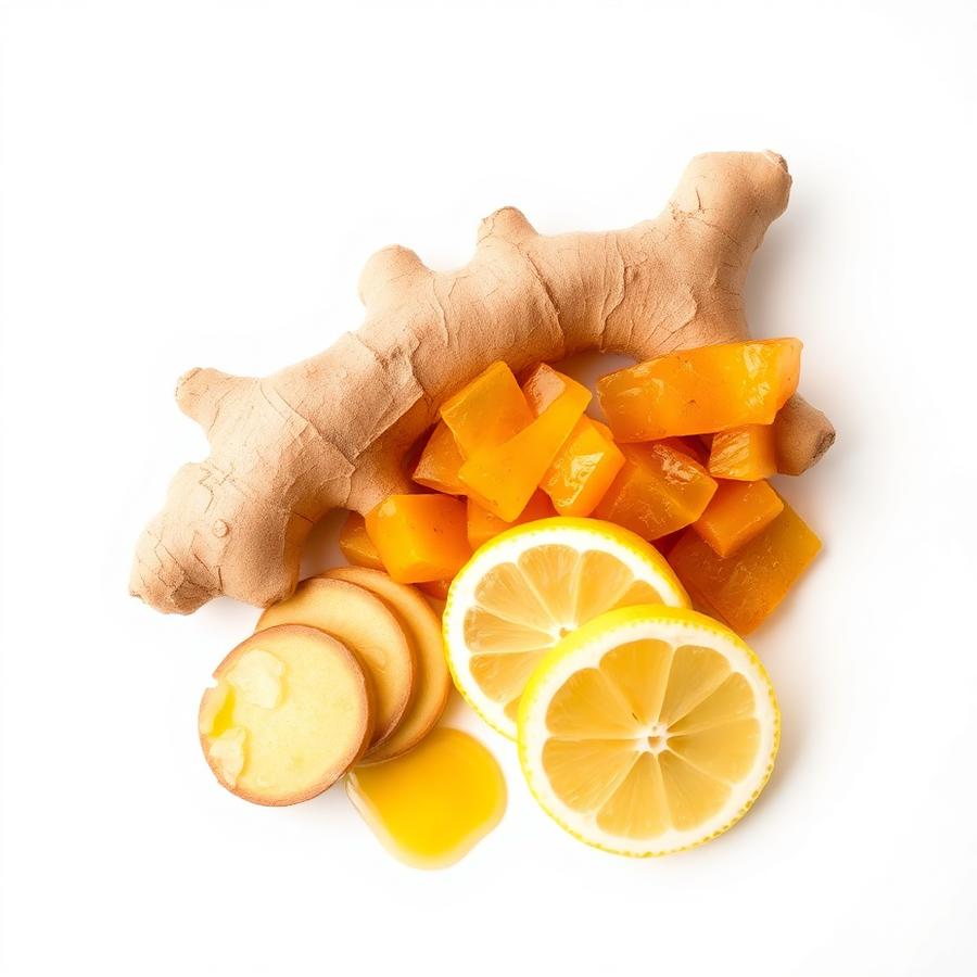 Gingembre, propolis et citron