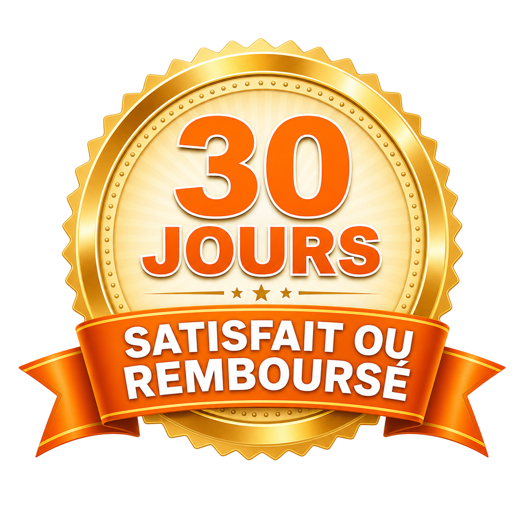 Garantie 30 jours satisfait ou remboursé